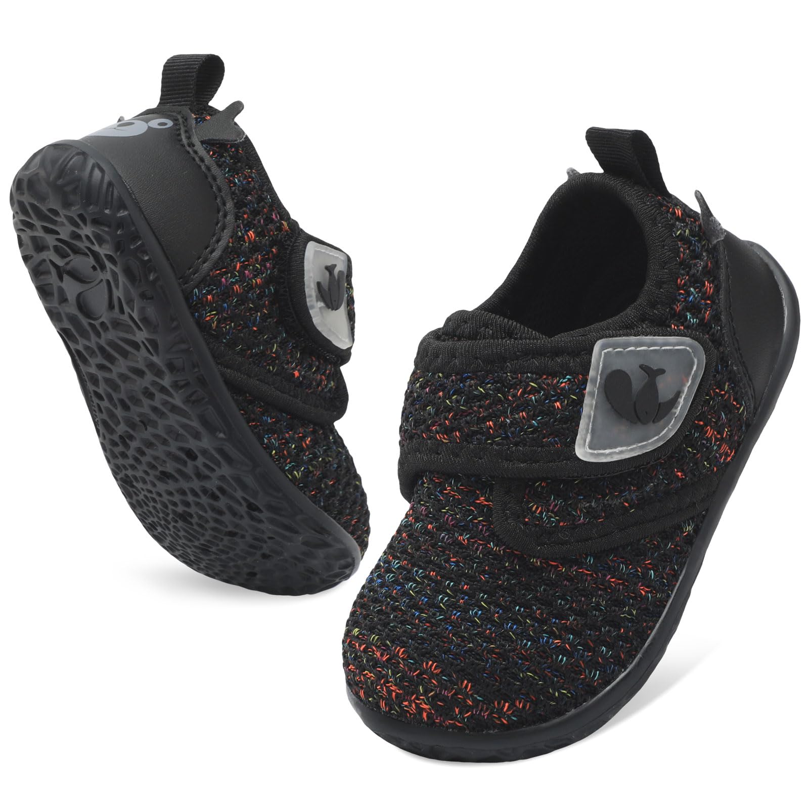 FEETCITY Wide Baby Shoes Barefoot Infant Walker Shoes Lightweight Infant Sneakers Baby Slip On Shoe