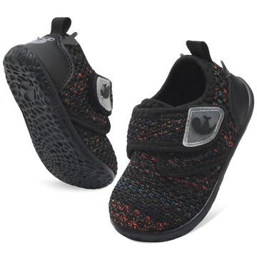 FEETCITY Wide Baby Shoes Barefoot Infant Walker Shoes Lightweight Infant Sneakers Baby Slip On Shoe