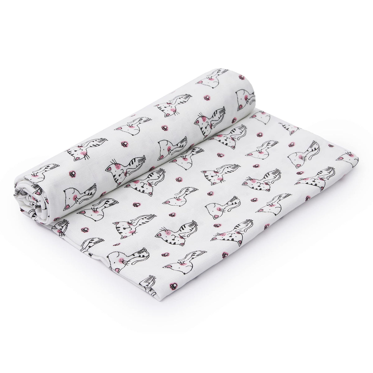 100% Organic Cotton Muslin Swaddle for Newborn Babies  Extra Soft  110110 cms (036 Mths) (Cartoon)