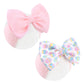Oneninedream 6Easter Baby Bows Rabbit Egg Bows For Girls Newborn Easter Bunny Ears Hairbands Elastic Nylon Bows Headbands Easter