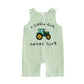 BemeyourBBs Newborn Baby Boy Romper Sleeveless Jumpsuit One Piece Outfit Overall Summer Clothes (a little dirt never hurt Green,