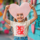 Valentine'S Day Shirts For Toddler Kids Cute Shirts Tee Short Sleeve Tops Shirt Gift 2-3 Years Apricot