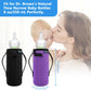 Beautyflier Glass Baby Bottle Sleeve Covers For Dr. Browns Natural Narrow Baby Bottles 8 Oz With Dual Handle, 3.3Mm Thicken Heat