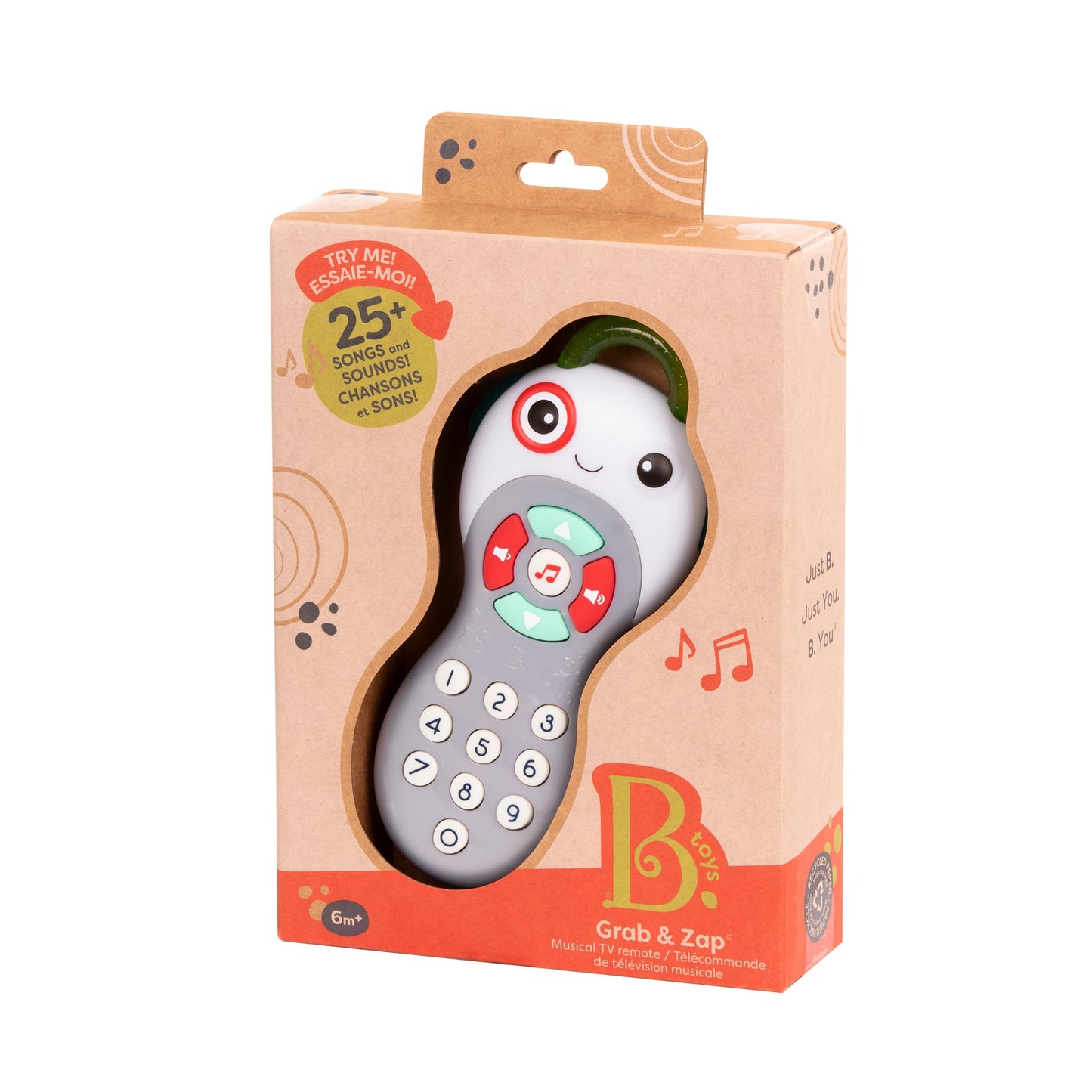 B. toys- B. baby- Baby Musical TV Remote - Toy TV Remote with Lights & Sounds - Sensory Baby Toy - Learning Toys for Babies - 6