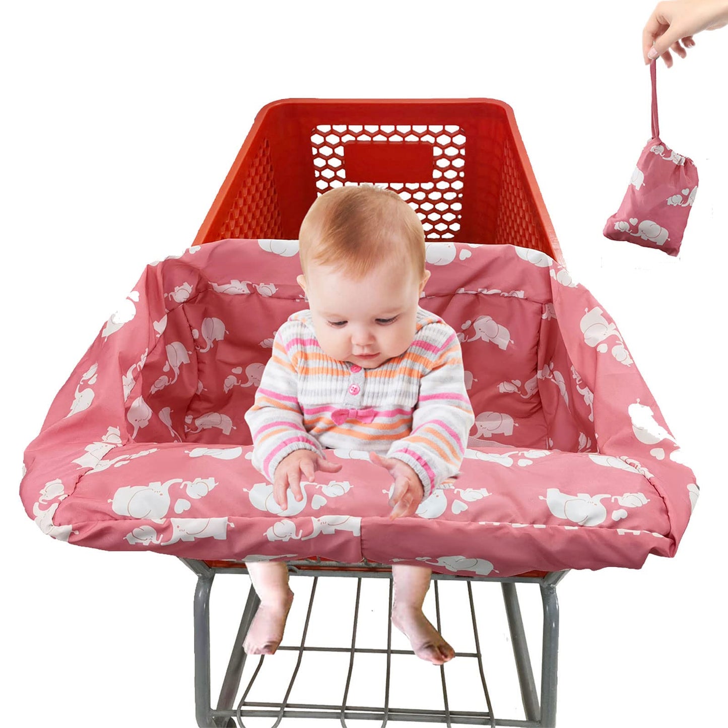 Pozico Shopping Cart Cover For Baby,High Chair Cover Or Cart Cover For Babies,Baby Shopping Cart Cover Machine Washable/Portable