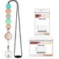 Retractable Lanyard With Badge Holders, Kaptron Cute Teacher Lanyard For Id Badges And Keys, Silicone Beaded Lanyard For Women,