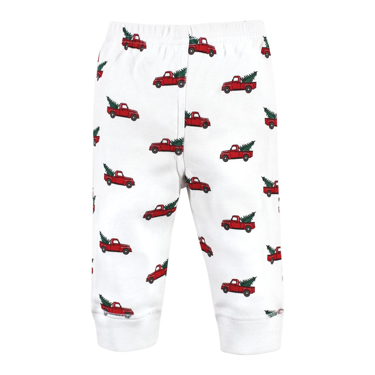 Hudson Baby Unisex Baby Cotton Pants And Leggings, Christmas Tree Truck, 6-9 Months