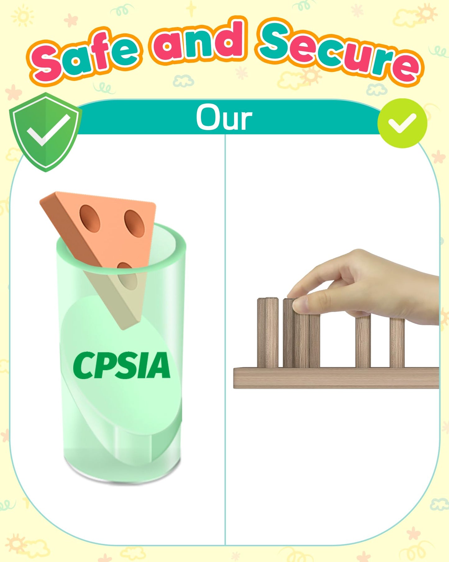 Zartores Montessori Toys for 1 2 3 Year Old Boys Girls, Shape Sorter Wooden Toys for Toddlers 1-3, Toddler Toys Age 1-2, 1 2 3 Y