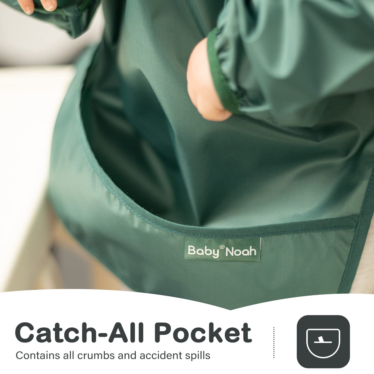 Zoosa Baby Long Sleeve Waterproof Bibs For Baby Boy Girl,Baby Led Weaning Smock Outfit For Toddler 6 Months-2 Years,Machine Wash