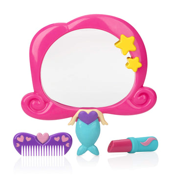 Nuby Mermaid Mirror Bath Toy Set, 3 Yrs+, 3pc, Multi-Colored, 5, Multicolor