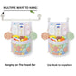 Baby Bath Toy Organizer, quick drying, and mould proof, Multiple-Suspension Bath Toy Holder, Large Capacity Multi Use Bathtub To