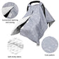 Car Seat Covers For Babies, Peekaboo Opening Infant Car Seat Canopy For Baby Boys Girls, 2 In 1 Mom Nursing Breastfeeding Covers