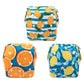 Babygoal Baby Boy Swim Diapers 3 Pack For 8M-3T Babies And Toddlers, Reusable Adjustable Washable For Swimming Lessons-Pineapple