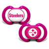 Baby Fanatic Baby Pacifier 2-Pack - NFL Pittsburgh Steelers, Officially Licensed, BPA Free