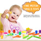74 Pieces Counting Sorting Bears Fine Motor Skills Handy Scoopers Set Includes 60 Cute Rainbow Sorting Bears, 6 Jumbo Tweezers,