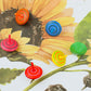 18Pcs Colorful Wooden Spinning Tops Rainbow Gyroscopes Toy Educational Spinning Toy Wood Painted Tops For Family Games Party For