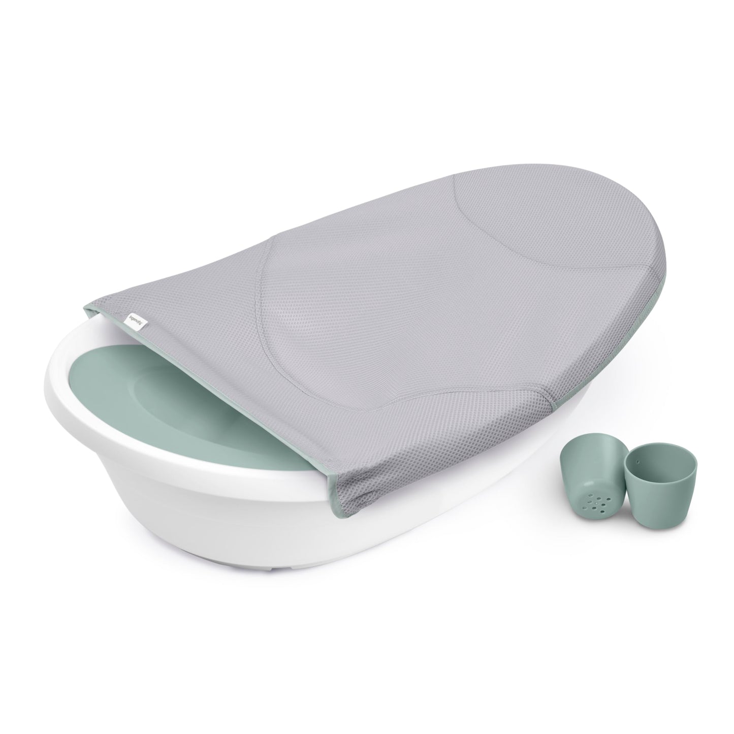 Ingenuity Room to Soak 4-in-1 Baby Bath Tub, Newborn to Toddler, Adjustable Full Coverage Sling, Supportive Seat, Includes 2 Pou