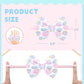 Yanjie Easter Bows For Baby Girls Rabbit Egg Bow For Newborn Infant Easter Bunny Ears Hairbands Nylon Pink Bow Headband Easter H