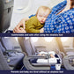 Singdur Inflatable Kid Airplane Bed,Airplane Travel Beds Kids 0-4 Years(Dark Blue),Inflatable Toddler Travel Bed With Pump,Seat