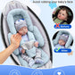 Kaseeous Infant Insert Compatible with Mamaroo Swing & Graco Swing, Thickened Baby Car Seat Head Support with Shoulder Covers, B