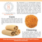 Spa Baby Absorbent Natural Bath Sponge Spa Destinations. Ultra Soft Premium Sea Wool Sponge, Biodegradable, Bath Accessories Bab