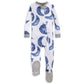 Burt'S Bees Baby Baby Boys Pajamas, Zip-Front Non-Slip Footed Pjs, Organic Cotton And Toddler Sleepers, Indigo Hello Moon, 12 Mo