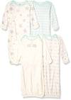 Gerber Unisex Baby Boy And Girls 4-Pack Sleeper Gown Elephants Preemie