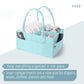 Mr. Pen- Baby Diaper Caddy Organizer, Mint Whisper, Baby Caddy Organizer With Handle, Compact Size, Collapsible & Portable