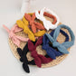 Xima Headbands For Girls, 8Pcs Cotton Rabbit Ears Hairbands For Toddlers Teens Children, Removable Rabbit Ear Bows Kids Hair Acc