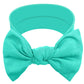 Babygiz Baby Girl Headbands-Infant,Toddler Cotton Handmade Hairbands With Bows Child Hair Accessories (Turquoise Blue)