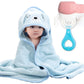 DKDDSSS 2PCS Hooded Baby Towel, Wearable Hooded Towel for Boys Girls, Baby Bath Towel Soft Absorbent, Blanket for Baby Boy and G