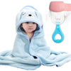 DKDDSSS 2PCS Hooded Baby Towel, Wearable Hooded Towel for Boys Girls, Baby Bath Towel Soft Absorbent, Blanket for Baby Boy and G