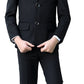 Yuanlu Boys Colorful Formal Suits 5 Piece Slim Fit Dresswear Suit Set (Black, 6)