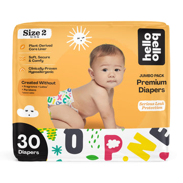 Hello Bello Premium Baby Diapers Size 2 I 30 Count Of Disposable, Extra-Absorbent, Hypoallergenic Baby Diapers With Snug And Com