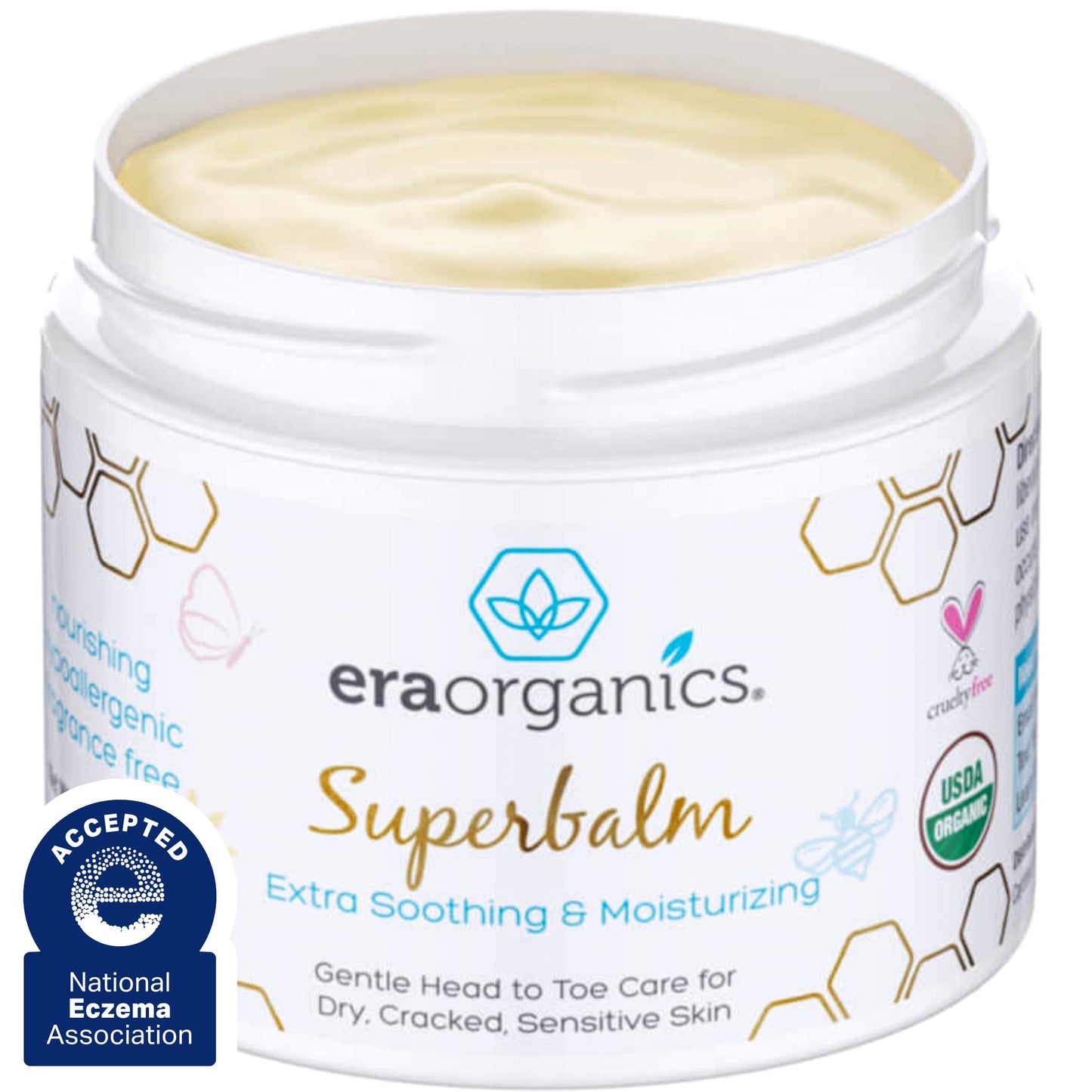 Era Organics Healing Ointment for Babies - USDA Certified Organic Natural Moisturizer Gentle on Sensitive Skin Prone To Baby Ecz
