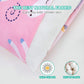 Cottonblue Toddler Pillow Set With Organic Cotton Pillowcase, Pink Unicorn, 14X19 Inches, Machine Washable