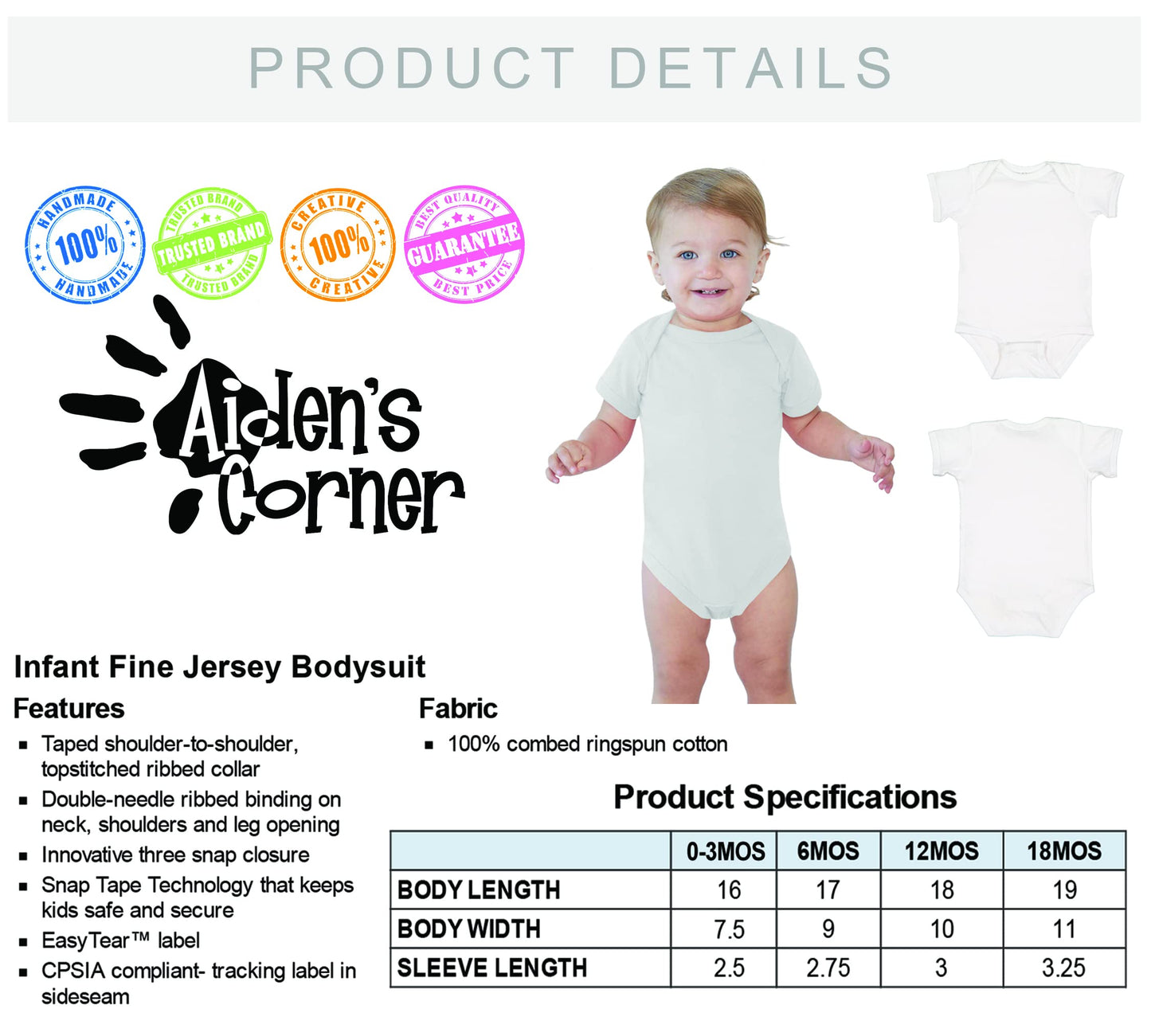 Reaxion Aiden'S Corner - It'S My Half Birthday 1/2 Baby Girl Bodysuit (6 Months, White_Pink)