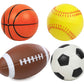 Kiddie Play Set of 4 Balls for Toddlers 4 Soft Soccer Ball, Baseball, Basketball, and 6 Football for Kids