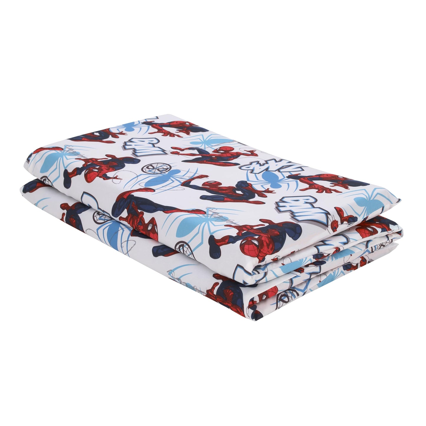 Nojo Marvel Spiderman To The Rescue Red, White, And Blue Preschool Nap Pad Sheet