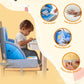 Toddler Booster Seat, Portable Baby Booster For Dining Table, Travel Toddler Chair With Adjustable Straps, Lightweight, Compact