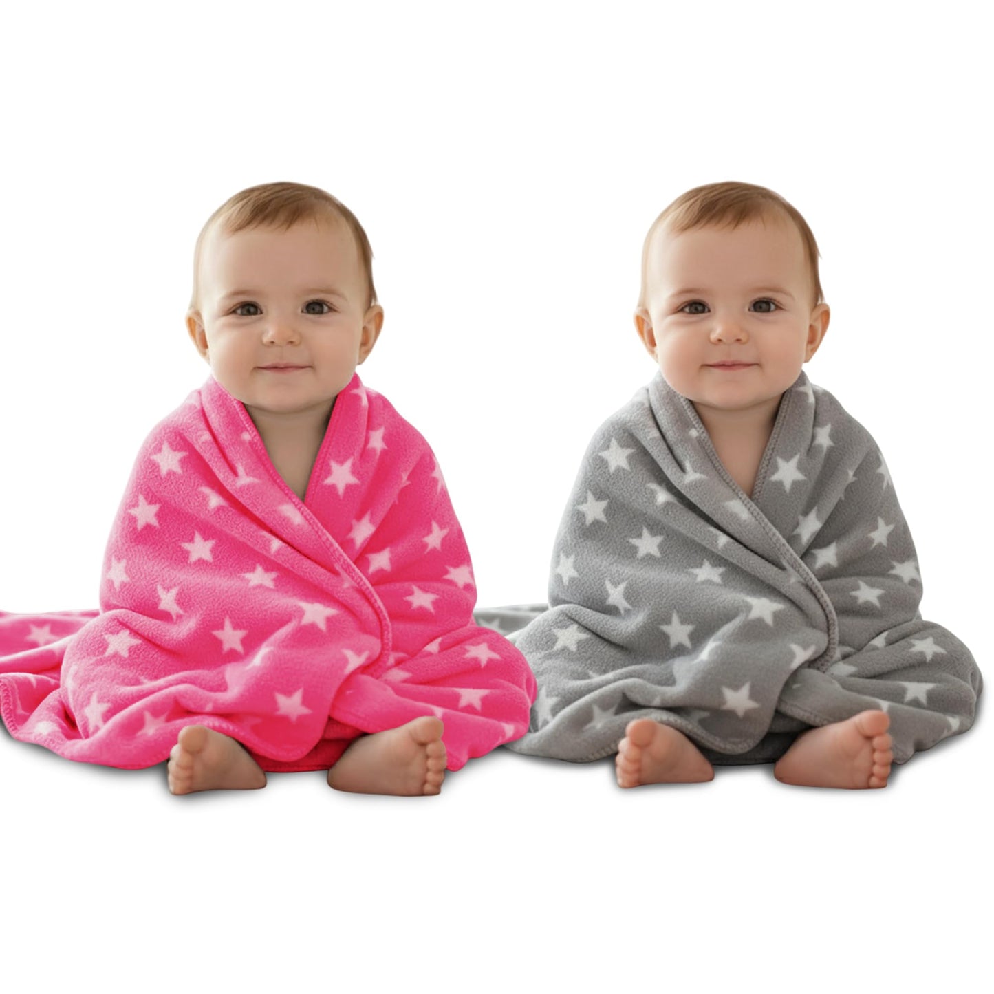 Oyo Baby New Born Baby Blankets All Season Fluffy 2 Layered Ac Wrapping Blanket For Baby Boys And Baby Girls, Toddlers | Reversi