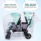 Double Stroller Rain Cover, Waterproof Weather Shield For Tandem Double Stroller, Twins Stroller Cover For Rain/Wind/Snow/Cold/D