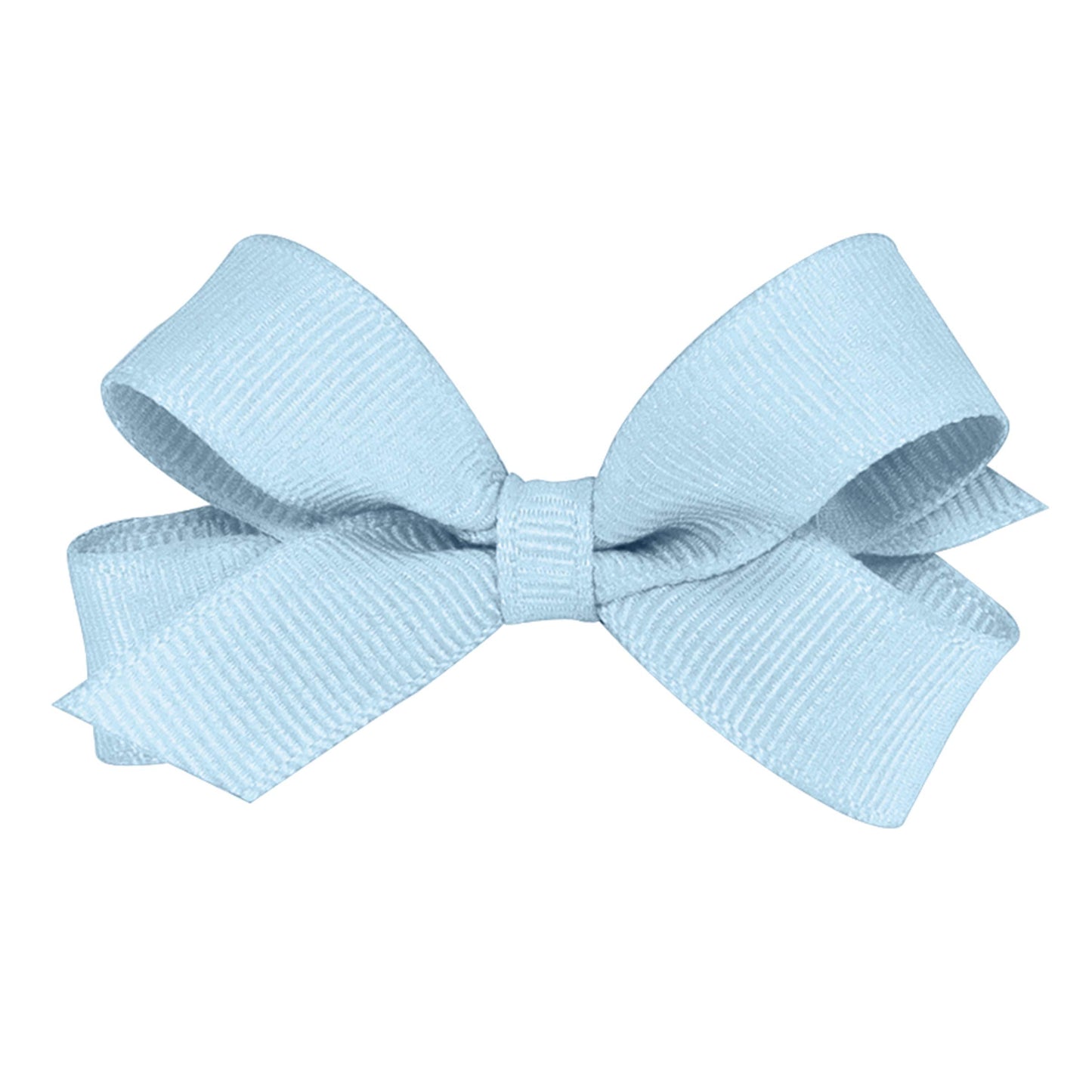 Wee Ones Girls' Classic Grosgrain Hair Bow With Plain Wrap Center On A Weestay Hair Clip, Handmade, Tiny Sized Bow, Millennium B