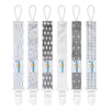 Babygoal Neutral Pacifier Clips, 6 Pack Binky Paci Holder And Leash For Boys And Girls Fits For Most Pacifier, Binkie Styles & B