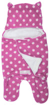 BTfash New Born MultiPurpose Baby Boys and Baby Girls Blanket and Sleeping Bag (Pink Dot, 06 Months)