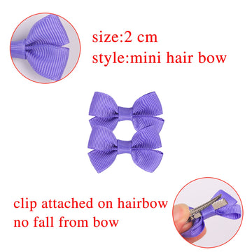 70Piece 2Inch Hair Bows For Baby Girls,35Colors In Pairs Grosgrain Boutique Solid Ribbon Mini Bows Alligator Clips For Newborn G