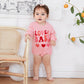Focusnorm Valentine'S Day Toddler Baby Girl Outfit Nweborn Infant Clothes Long Sleeve Sweatshirt Romper Cute Crewneck Onesie (Pi