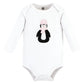 Hudson Baby Unisex Baby Cotton Long-Sleeve Bodysuits, Pink Penguin 3-Pack, 3-6 Months