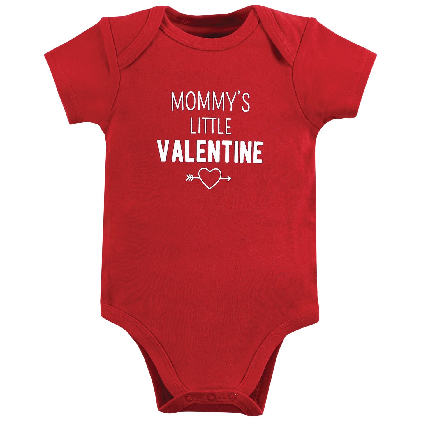 Hudson Baby Unisex Baby Cotton Bodysuits, Valentine Truck, 3-6 Months