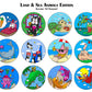 Kidswitch Light Switch Extender For Children - Land & Sea Animal Edition - 3 Count - Includes 12 Themed And 2 Blank Art Decals